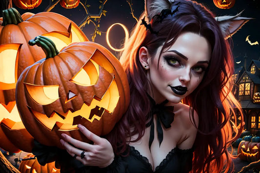 Embrace the ’Spooky Season’ with Kawaii Stop - 2023, Autumn Vibes, Bat and Moon Designs, Cat-themed Fashion, Dark