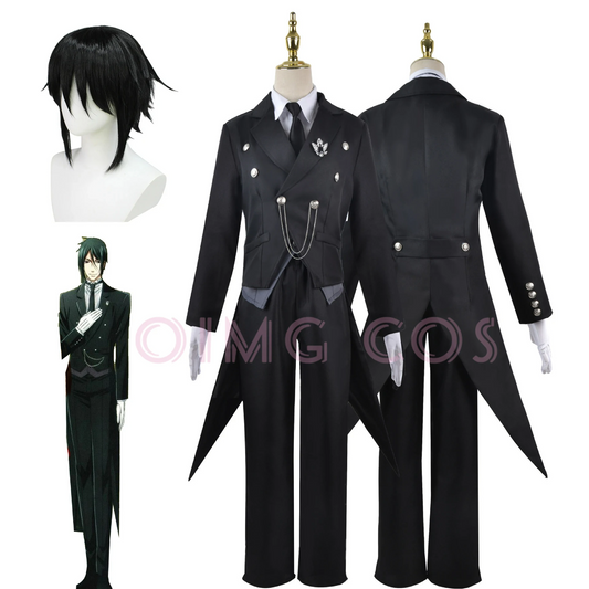 Sebastian Michaelis Black Butler Cosplay Costume Set