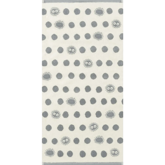 Studio Ghibli Silhouette Series (Bath Towel) My Neighbor Totoro Scoot Sprite Marushin Silhouette Towel Series Grey