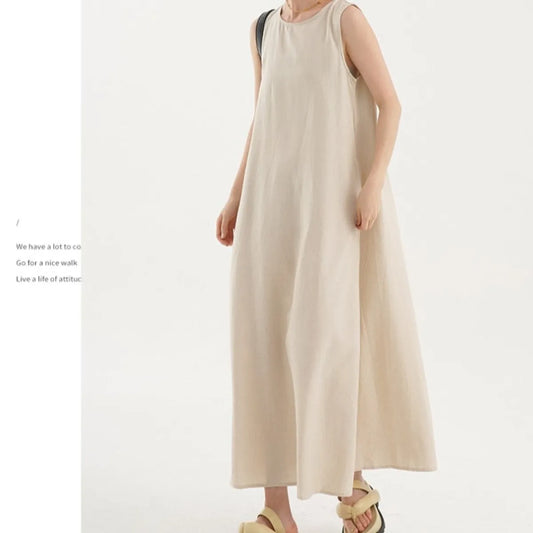 Korean French Backless A-Line Maxi Dress - All Dresses - Maxi Dress - 2