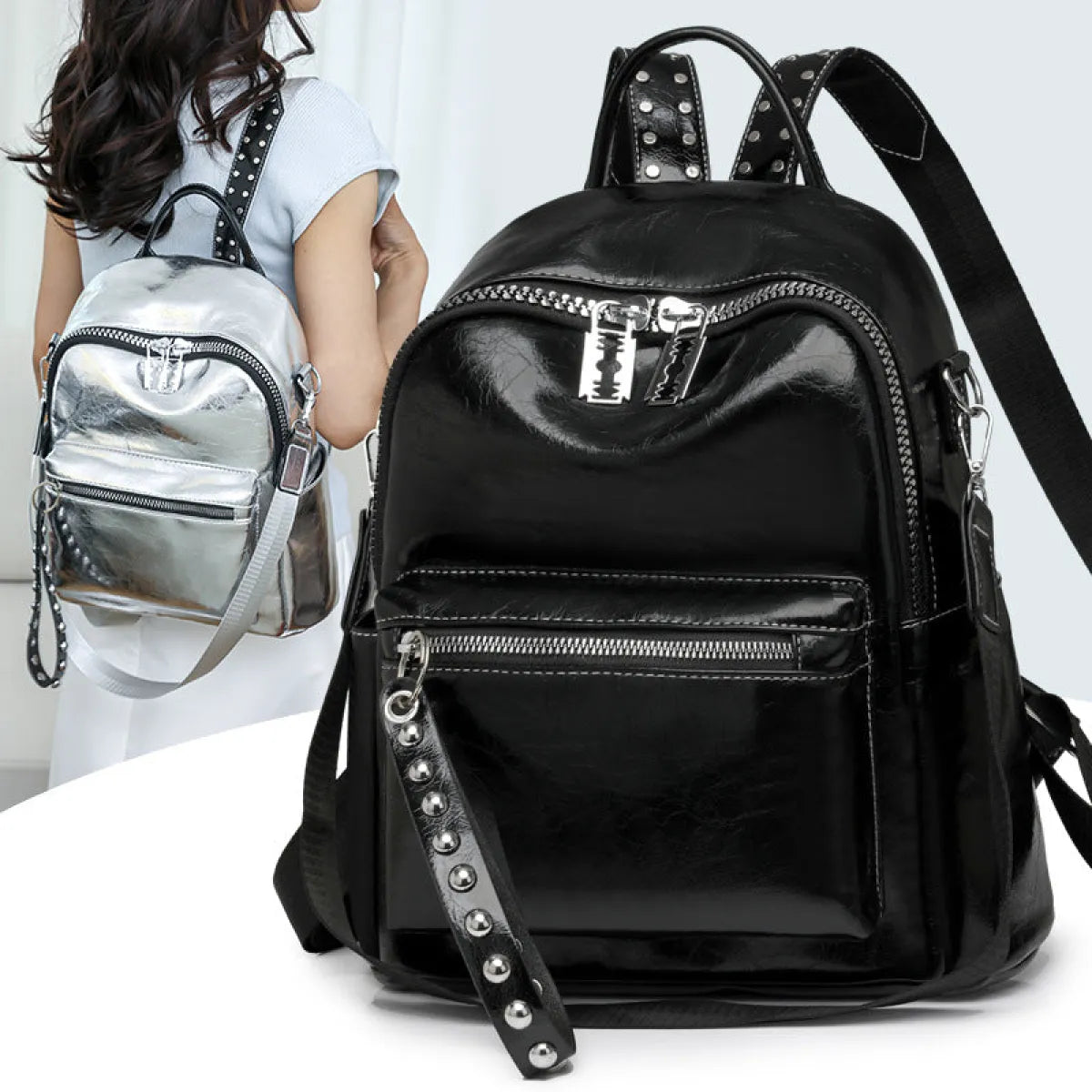 Korean Style PU Leather Mini Backpack Harajuku Fashion – Kawaii Stop