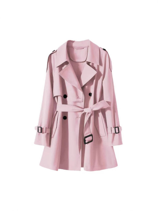 Short Structured Trench Coat Blazer