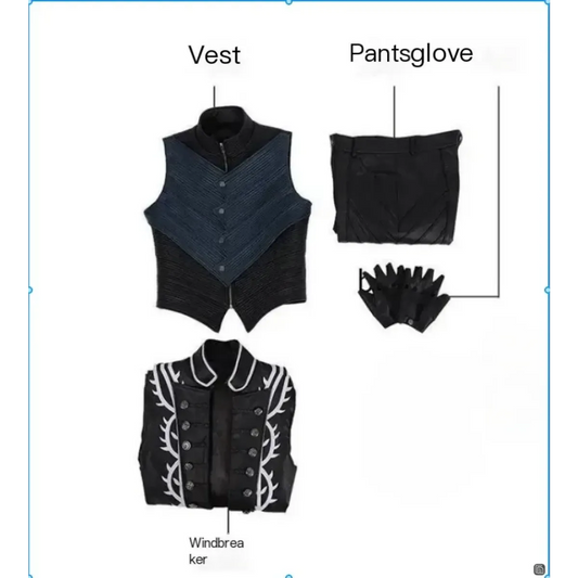 DMC5 Vergil Nelo Cosplay Costume Set - Cosplay - Cosplay Outfit - 4