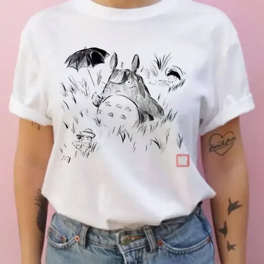 Totoro Harajuku Short Sleeve T-Shirt - Dresses - T-Shirt - 2