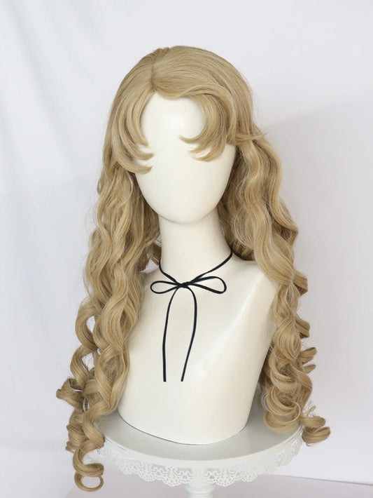26" Brown Princess Curly Cosplay Wig