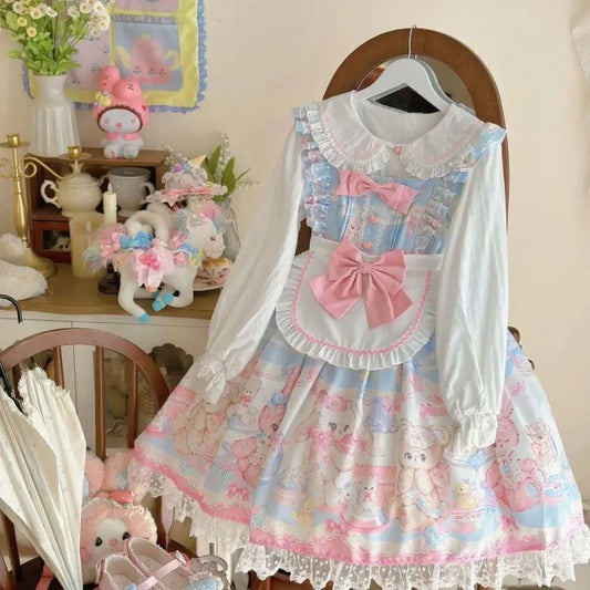 Sweetheart Rabbit & Bear Lolita JSK Dress - All Dresses - Lolita Dress - 2