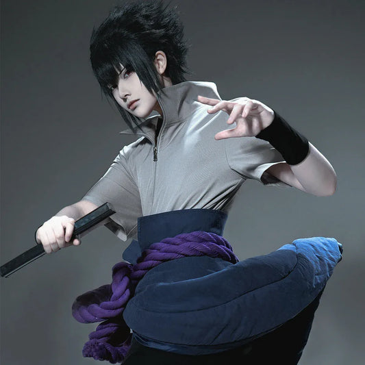 Anime Uchiha Sasuke Cosplay Costume Set - Anime - Cosplay Outfit - 2