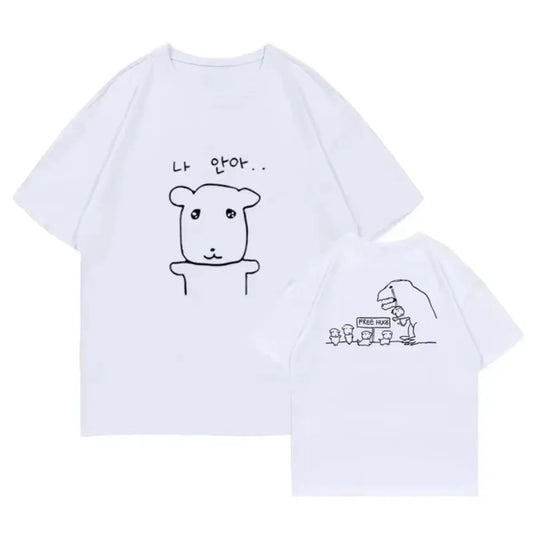 Cute Harajuku Cartoon Graphic Slim T-Shirt - T-Shirts - T-Shirt - 6