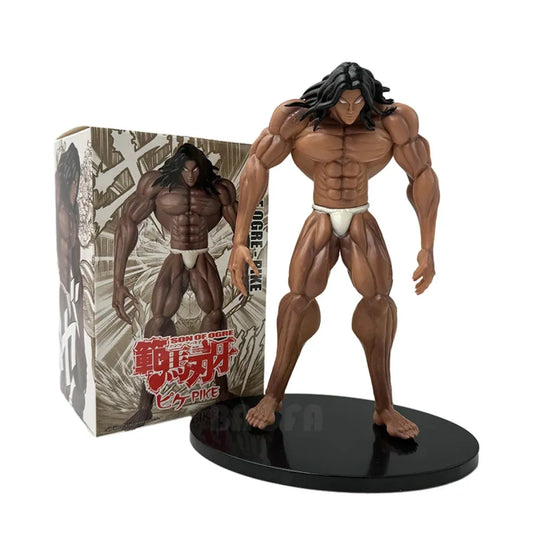 Baki Hanma 22cm Anime Figure with Pickle Biscuit Oriba and Kaoru Hanayama - Anime - Figures - 1