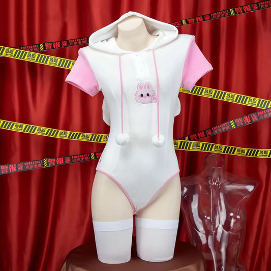 Kawaii Bunny Girl Plush Hoodie Cosplay - Anime - 2
