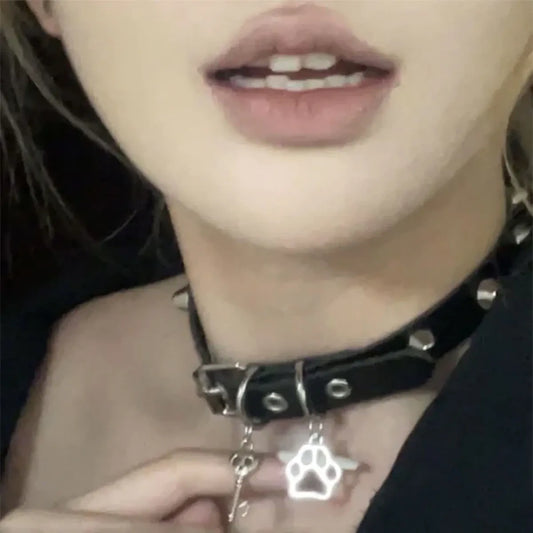 Grunge Cat Claw Choker Necklace - Women’s Clothing & Accessories - Necklaces - 1