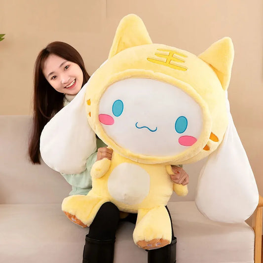 Large Kawaii Cinnamoroll Plush – Pastel Tie-Dye Comfort Pillow Toy - Sanrio - Plushie - 2