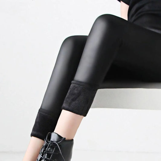 Leather Comfort Leggings - Bottoms - 2