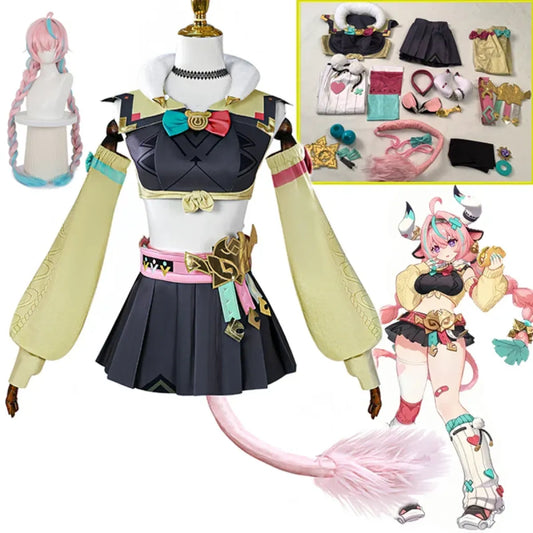 Genshin Varesa Cosplay Set – Kawaii Fantasy Uniform Costume - Cosplay - Sets - 1