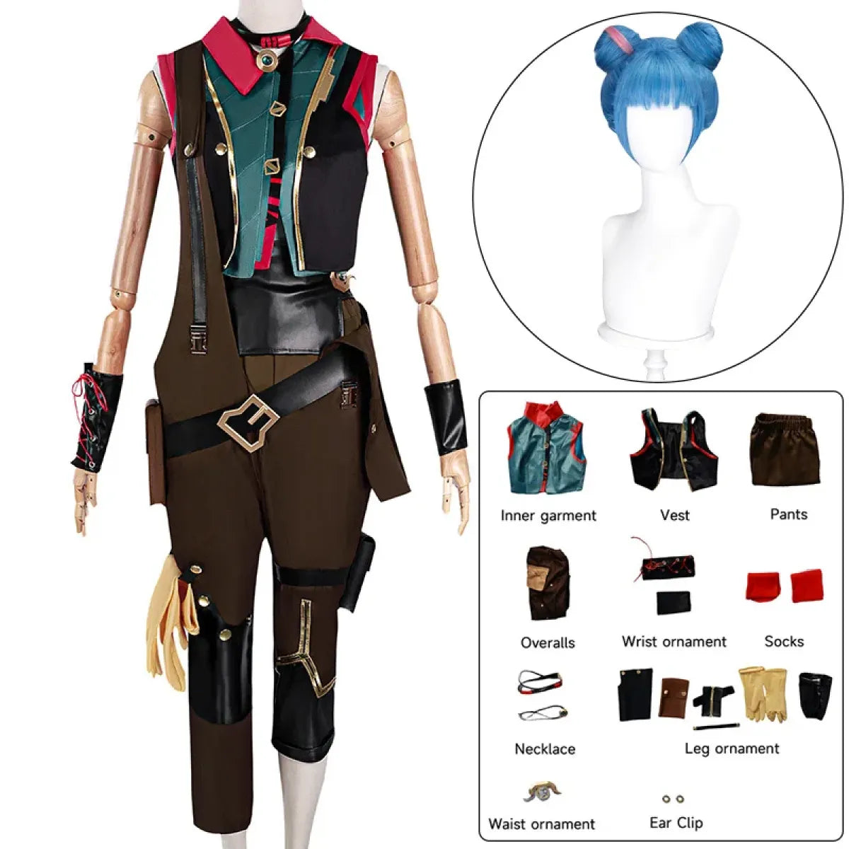 Jinx Powder Arcane Season 2 Cosplay Costume Set – Kawaii Stop