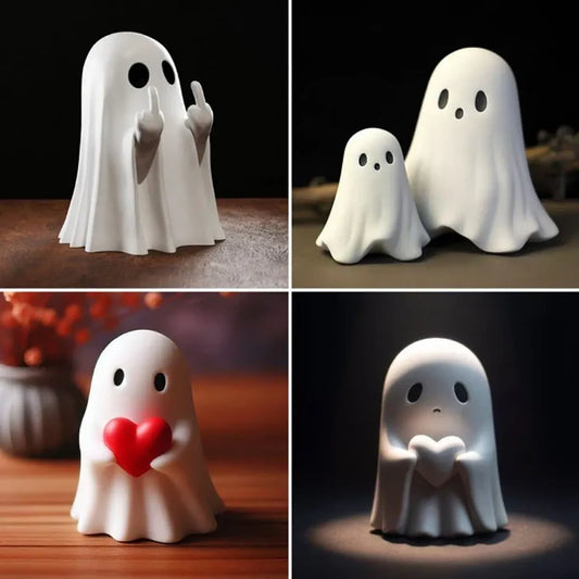 Cute Ghost Halloween Statue - Figurines - Figures - 1