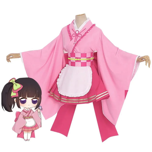 Nezuko Kimono Maid Cosplay Dress - All Dresses - 2