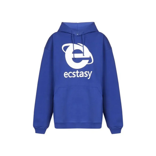 Ecstasy Print Oversized Hoodie - Harajuku Streetwear Pullover for Men & Women - Women’s Clothing & Accessories - 1