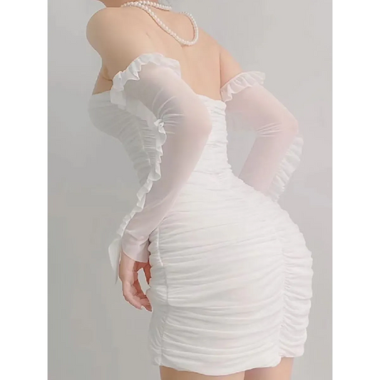 Mesh Ruched Dresses - All Dresses - 2