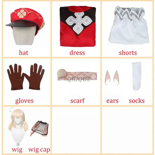 Genshin Impact Klee Cosplay Set with Wig & Boots - Cosplay - Cosplay - 2