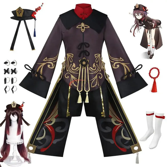 Hu Tao Genshin Impact Cosplay Costume Set - Dresses - Cosplay - 1