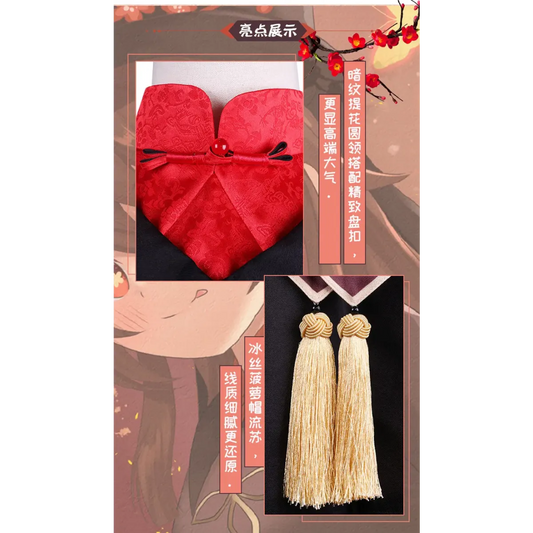 Hu Tao Genshin Impact Cosplay Costume Set - Anime - Cosplay - 2