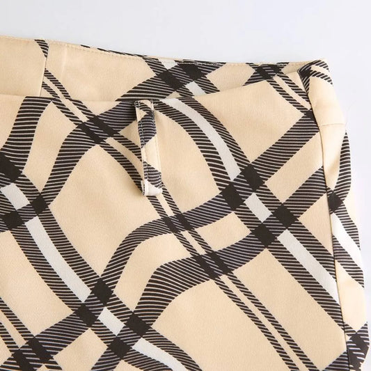 Harajuku Plaid Pattern Pants - Bottoms - 2