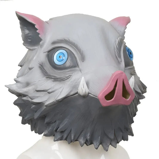 Hashibira Inosuke Pig Mask Cosplay Headgear - Cosplay - Cosplay - 4