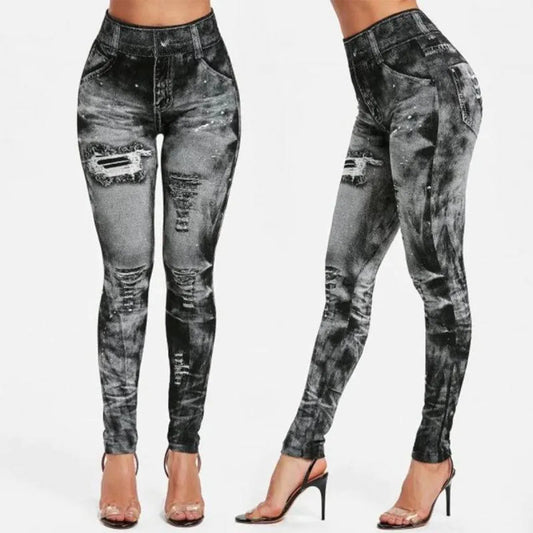 Casual High Waist Leggings - Bottoms - 1