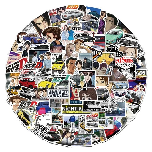 Initial D Anime Stickers - 10/30/50/100PCS - Anime - 2