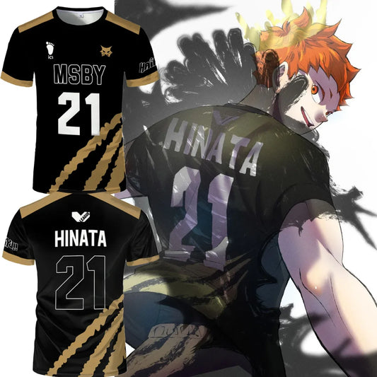 Haikyuu MSBY Hinata Cosplay Jersey Tee - T-Shirts - T-Shirt - 1