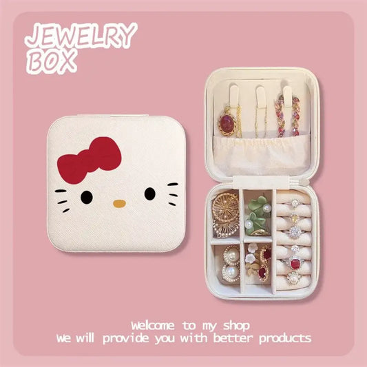 Hello Kitty Travel Jewelry Case - Women’s Jewelry - Cosmetic Bags - 1