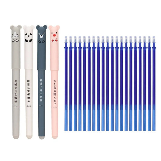 Kawaii Animal Gel Pen Set - Stationery & More - 1