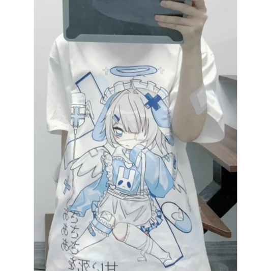 Harajuku Kawaii Anime Oversized Tee - T-Shirts - Short - T-Shirts - 2