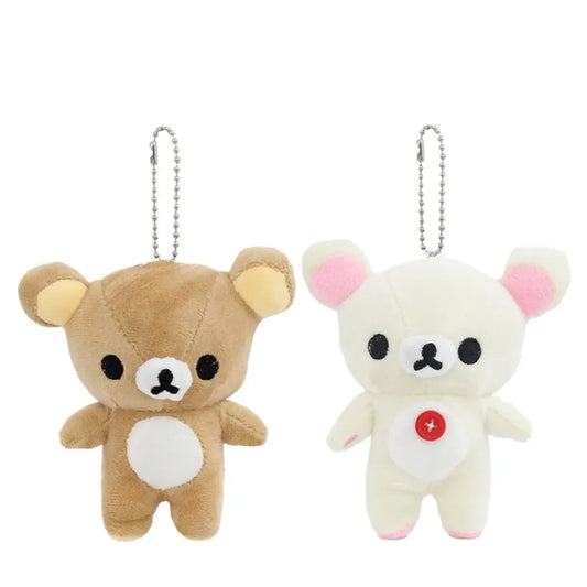 Kawaii Rilakkuma Plush Bear Keychain – Cute Backpack Pendant Toy - Women Bags & Wallets - Plushie - 2