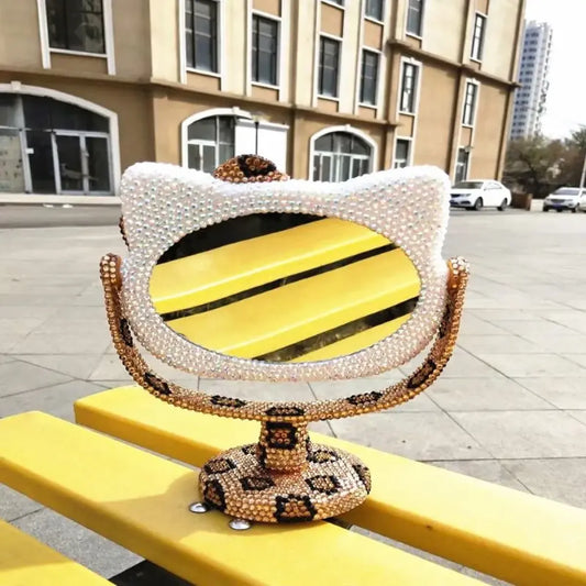 Hello Kitty Rhinestone Vanity Mirror - Sanrio - Stationery - 2