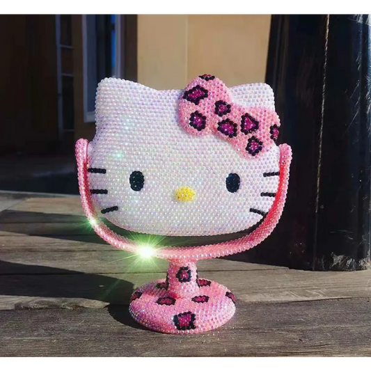 Hello Kitty Rhinestone Vanity Mirror - Sanrio - Stationery - 7