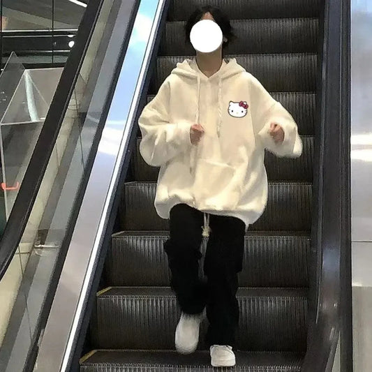 Hello Kitty Y2K Hoodie – Cute Sanrio Print Harajuku Streetwear - Hoodies & Sweatshirts - Hooded - Hoodies - 2