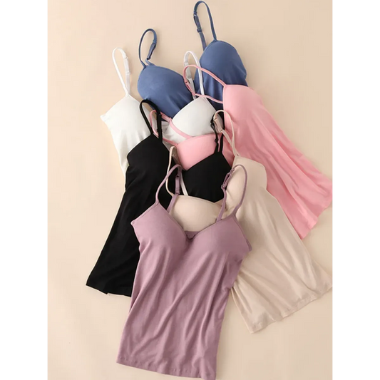 Kawaii Multicolor Padded Knit Cami Top - Women’s Clothing & Accessories - Camisole - 2