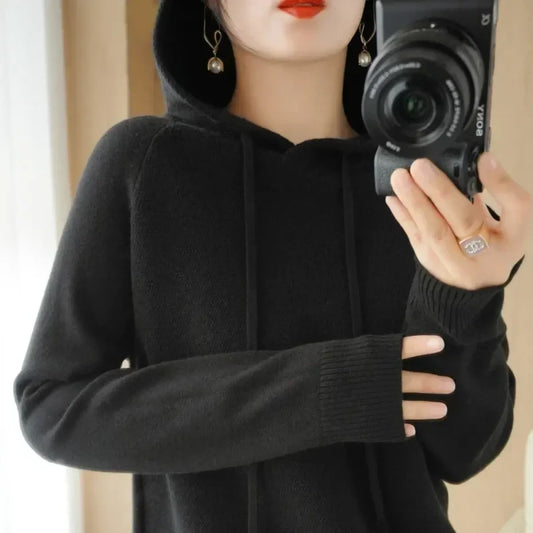 Korean Knit Hooded Pullover Sweater - Sweaters - Sweater / Pullover - 12