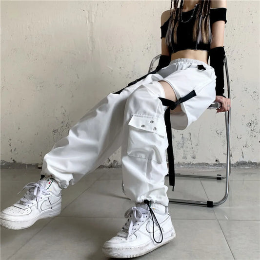 Korean Techwear Cargo Pants - Bottoms - 1
