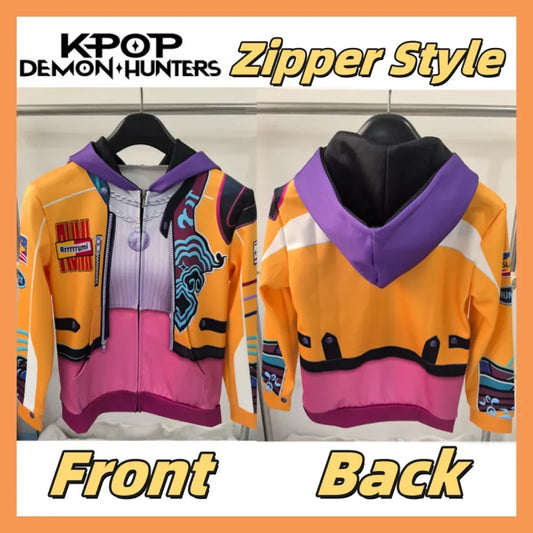 Rumi KPop Demon Hunter Cosplay Jacket for Kids - Anime - Cosplay - 2