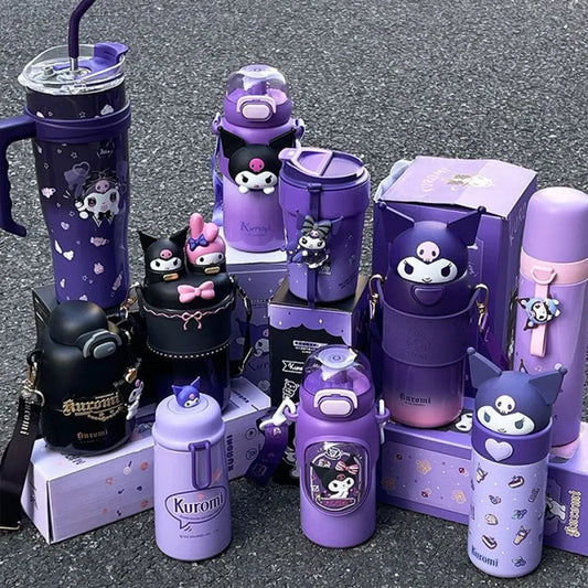 Kuromi Large Capacity Thermos Cup - Sanrio - Stationery - 1