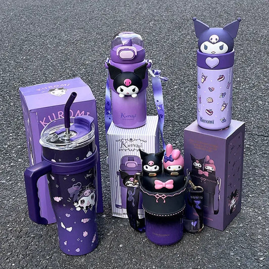 Kuromi Large Capacity Thermos Cup - Sanrio - Stationery - 2