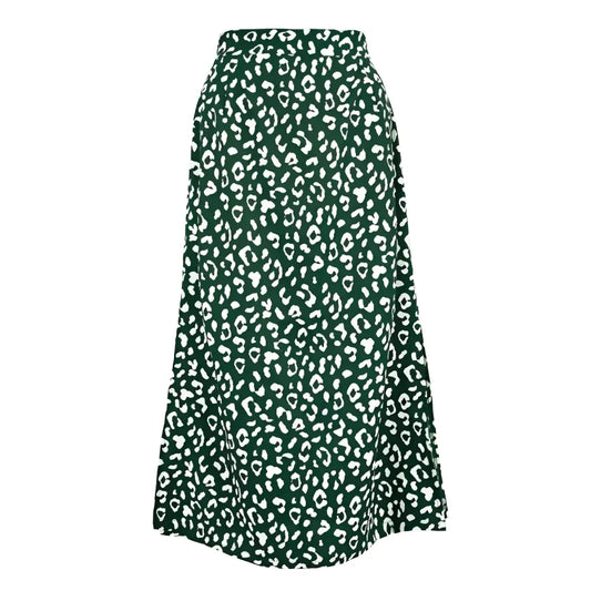 Leopard Pattern Midi Skirts - Bottoms - 16
