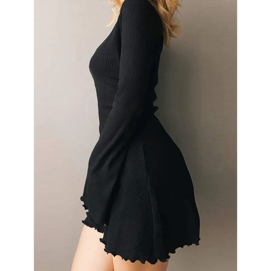 Solid Casual Knitted Dresses - All Dresses - Dresses - 2 - 2024