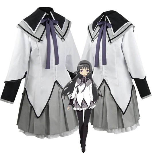 Homura Akemi Cosplay Uniform – Madoka Magica Magical Girl Dress Set - All Dresses - Sets - 2