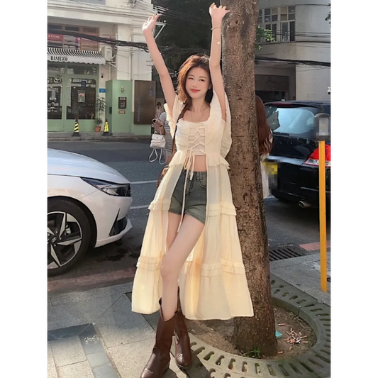 Fairycore Off-Shoulder Bandage Maxi Dress - All Dresses - Maxi Dress - 2