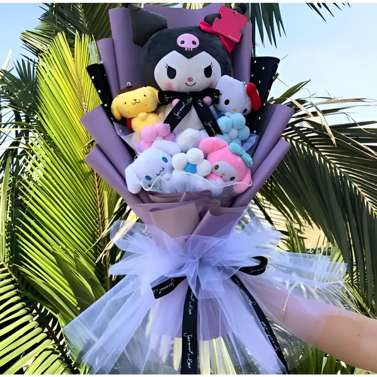 Plush Bouquet - My Melody Kuromi Cinnamoroll KT Cat - Plushies - 1