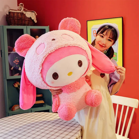 Oversized My Melody Panda Plush Pillow - Plushies - Plushies - 2